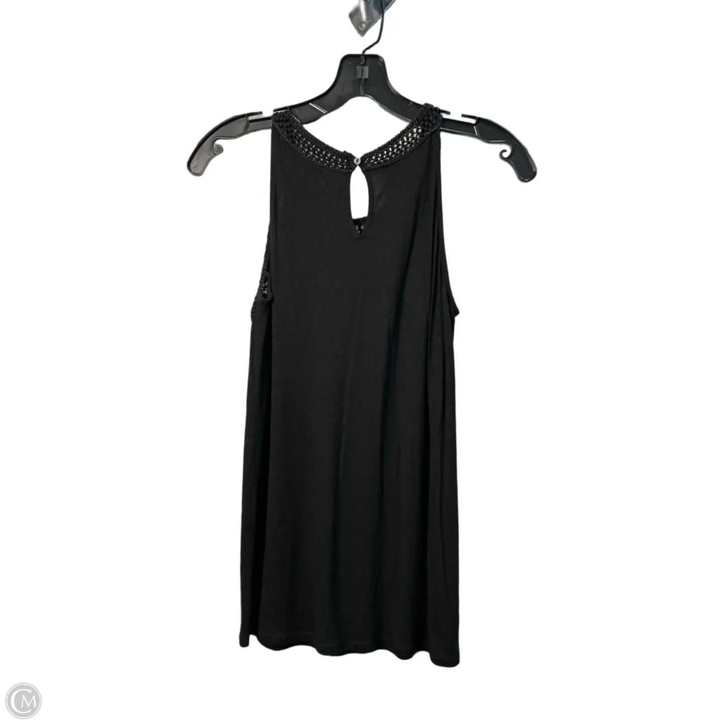 Top Sleeveless By Loft In Black, Size: S
