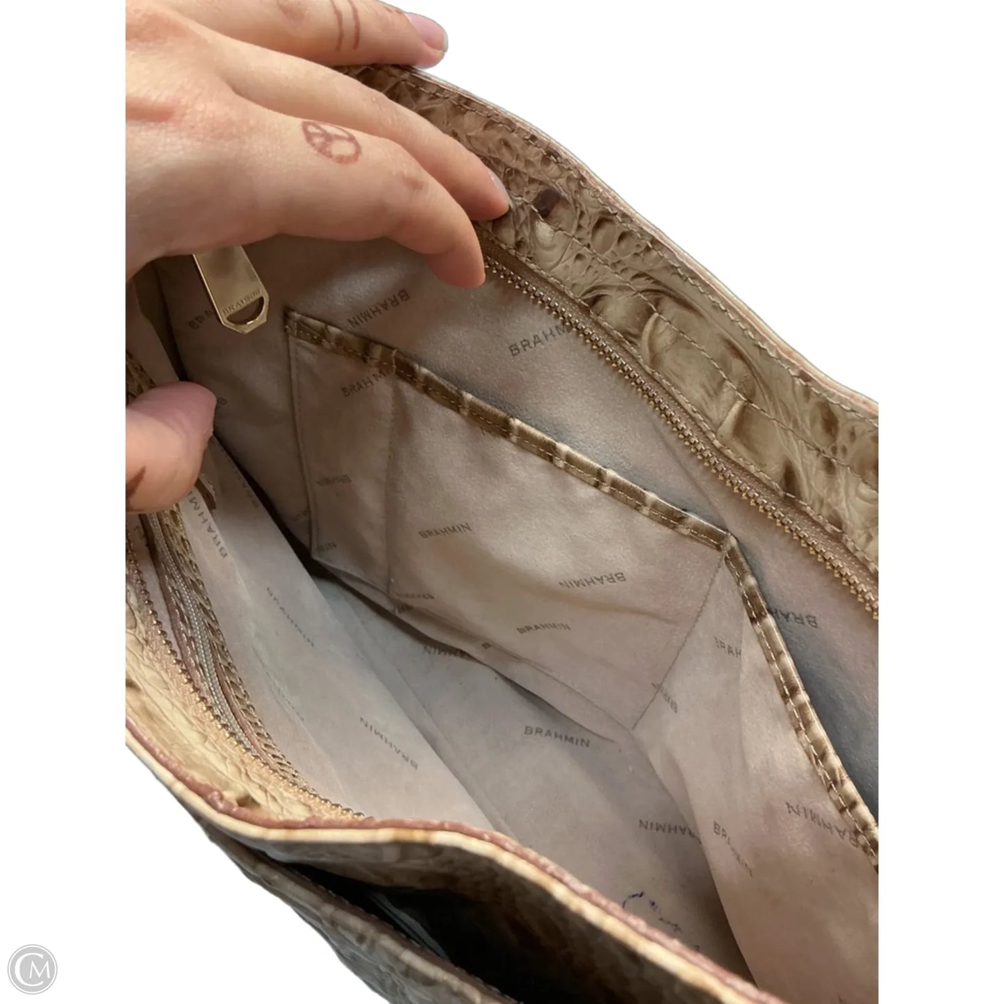 Handbag Designer By Brahmin, Size: Medium