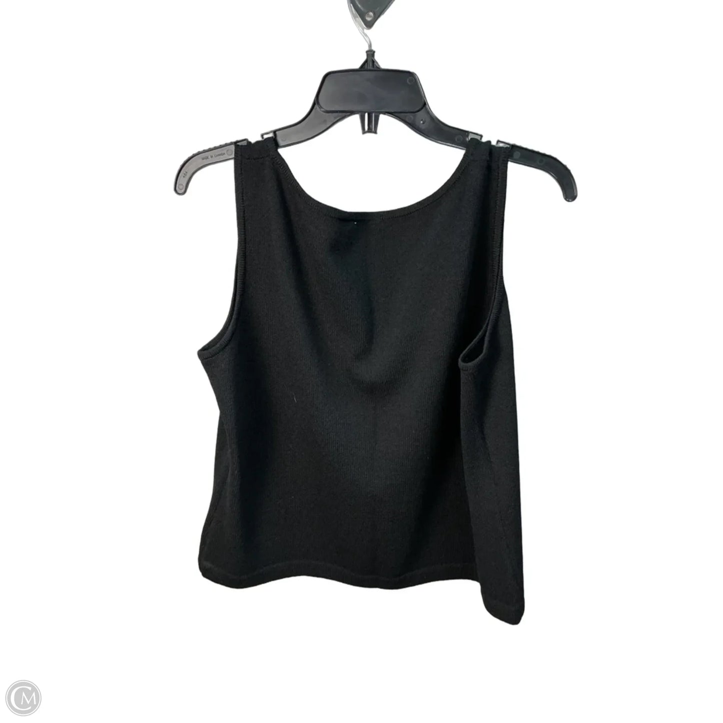 Top Sleeveless By St. John In Black, Size: L