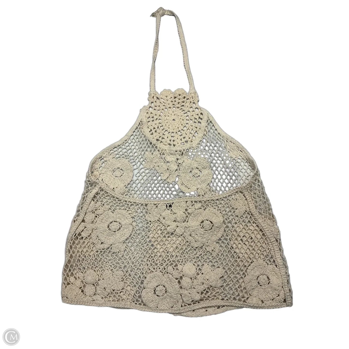 Top Sleeveless By Zara In Beige, Size: S