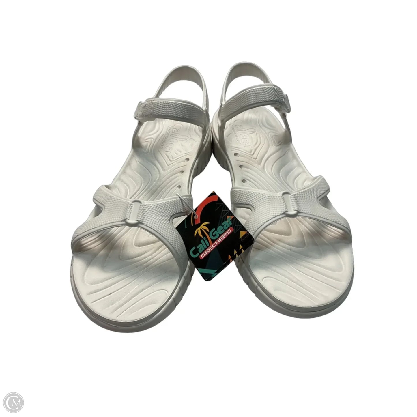 Sandals Flats By Skechers In White, Size: 9