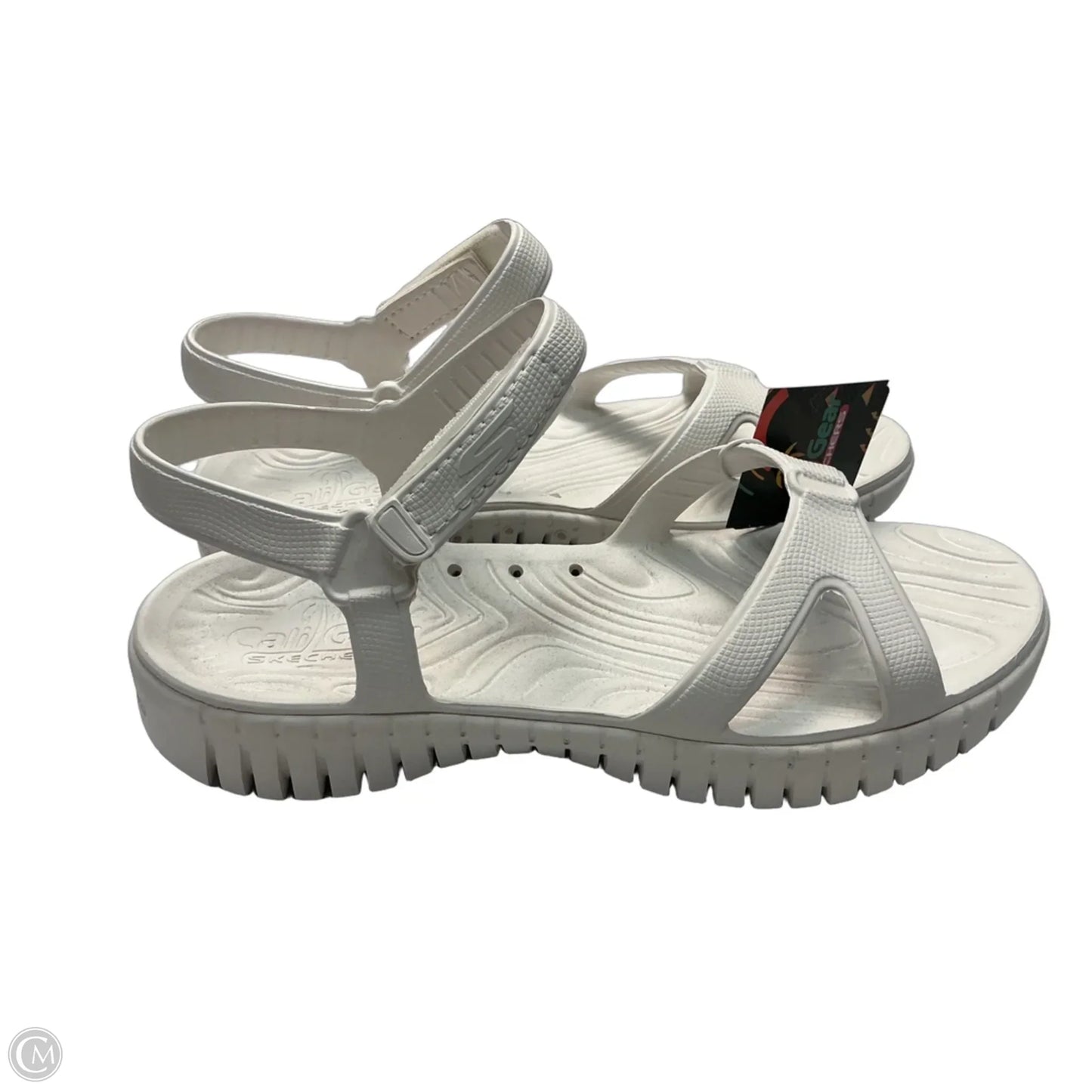 Sandals Flats By Skechers In White, Size: 9