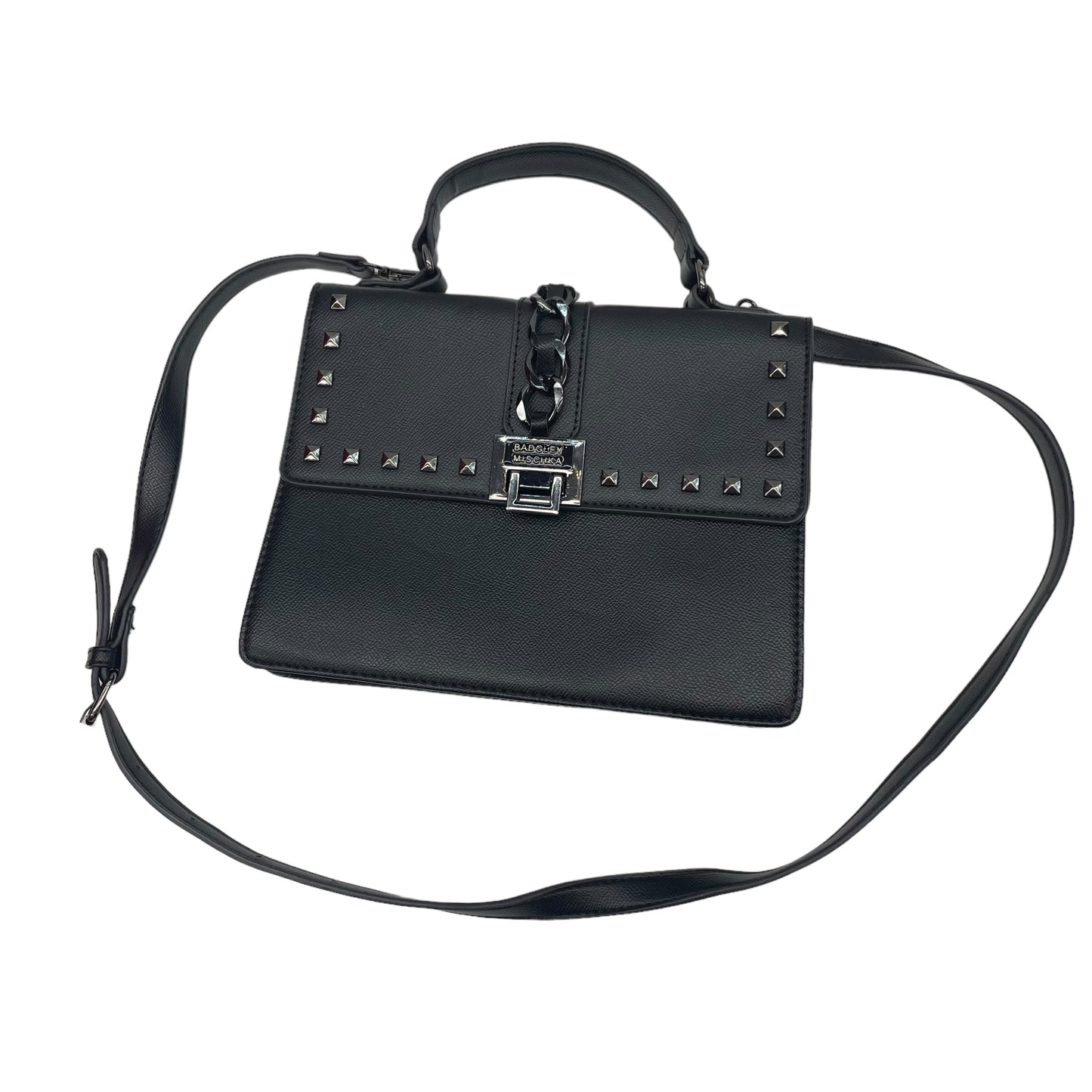 BLACK HANDBAG by BADGLEY MISCHKA Size:MEDIUM