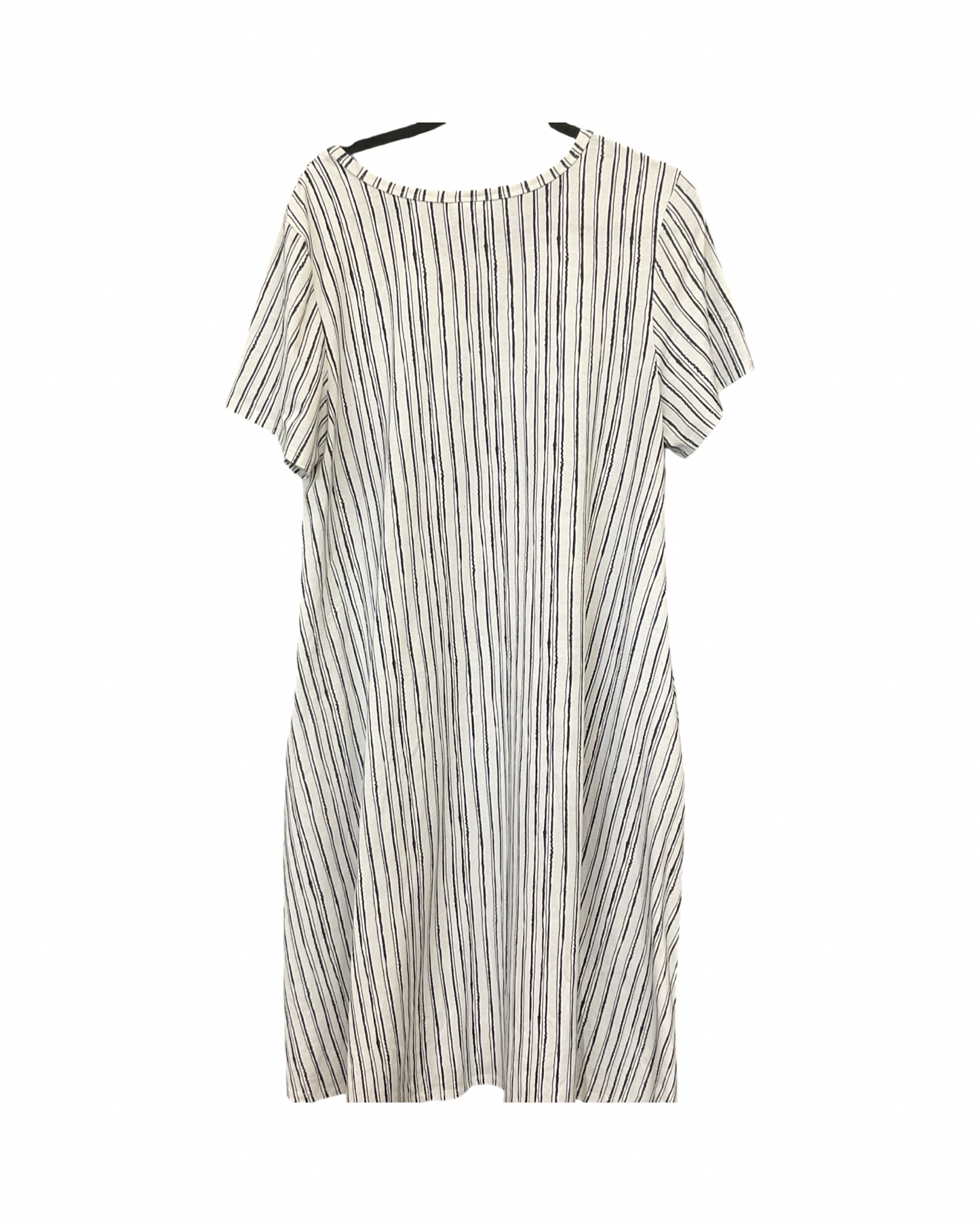 Dress Casual Midi By Lularoe In White, Size:2X