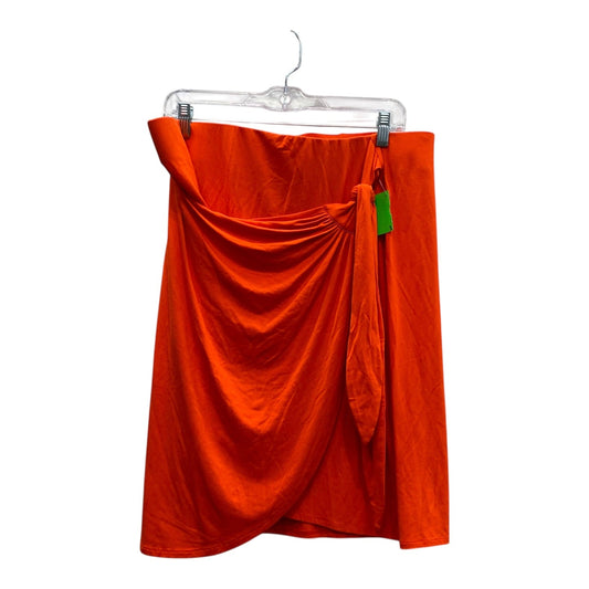 Skirt Mini & Short By Torrid In Orange, Size:1X
