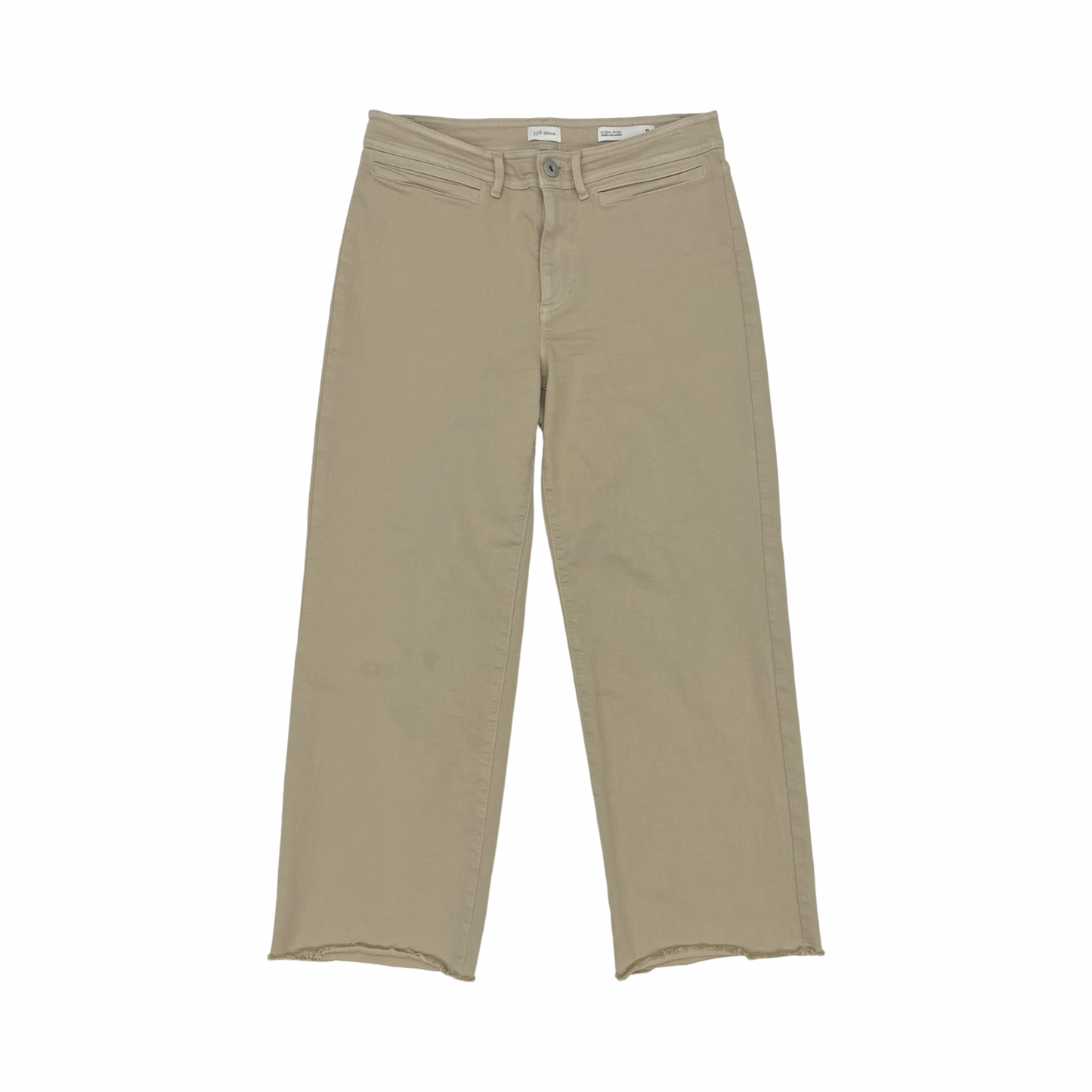 Jeans Wide Leg By J. Jill In Tan Denim, Size:8