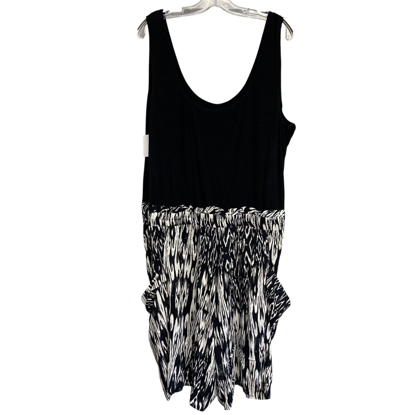 Romper By Torrid In Black & Tan, Size:4X