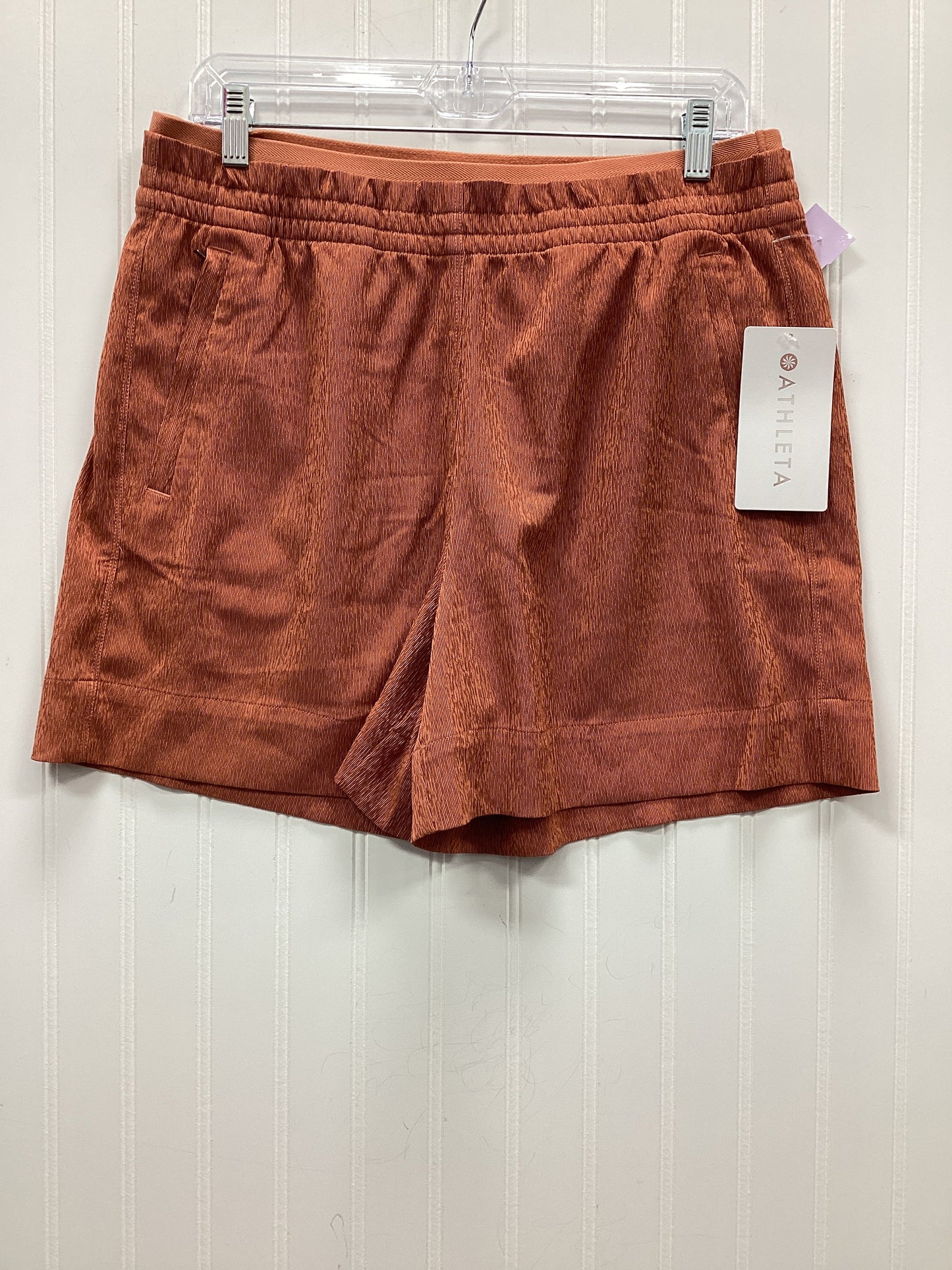 Athletic Shorts By Athleta In Orange, Size:12 NWT