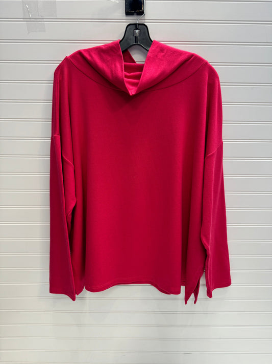 Top Long Sleeve By Eileen Fisher In Red, Size: Xl