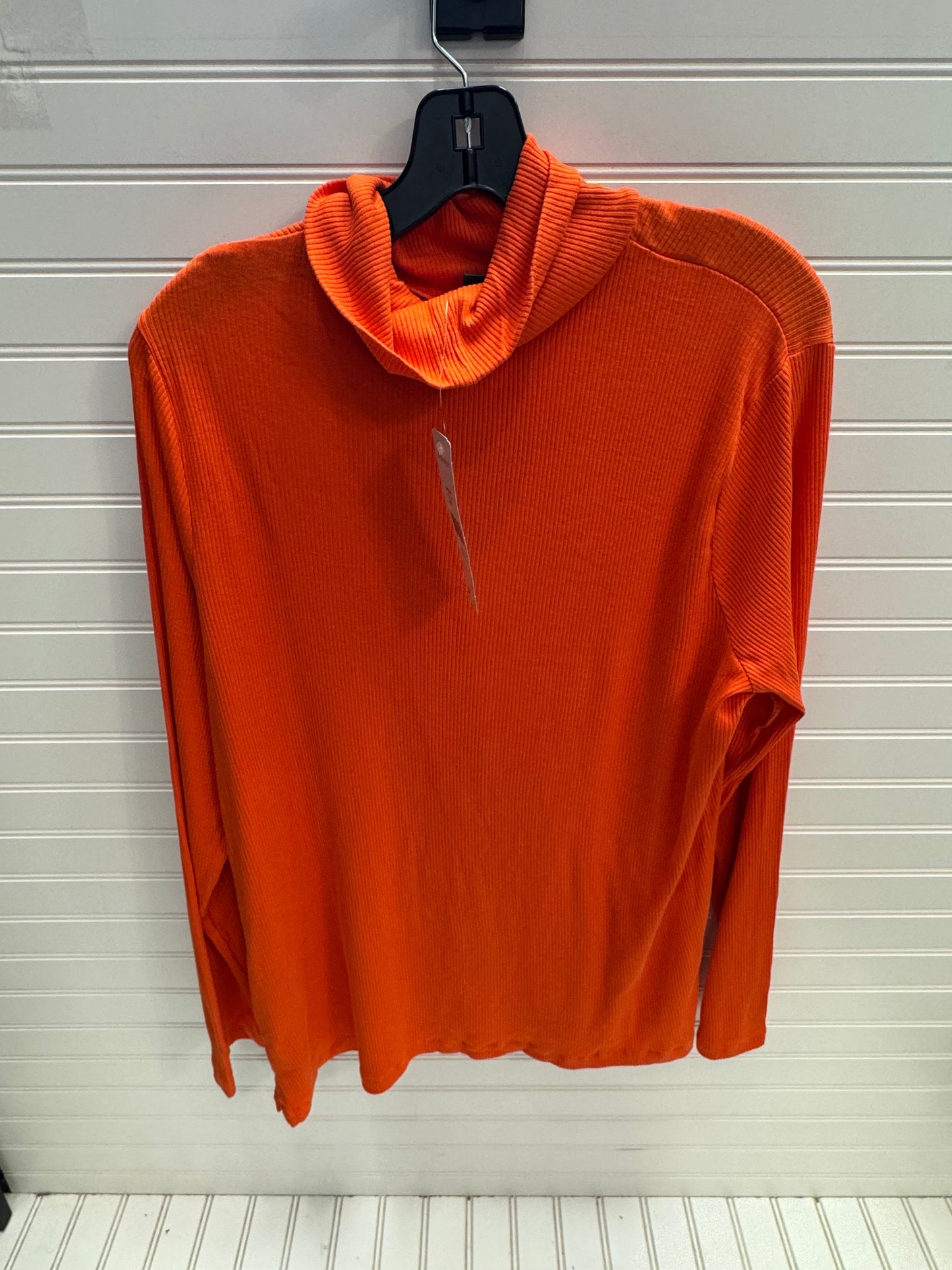 Top Long Sleeve Designer By Lauren By Ralph Lauren In Orange, Size: 2x