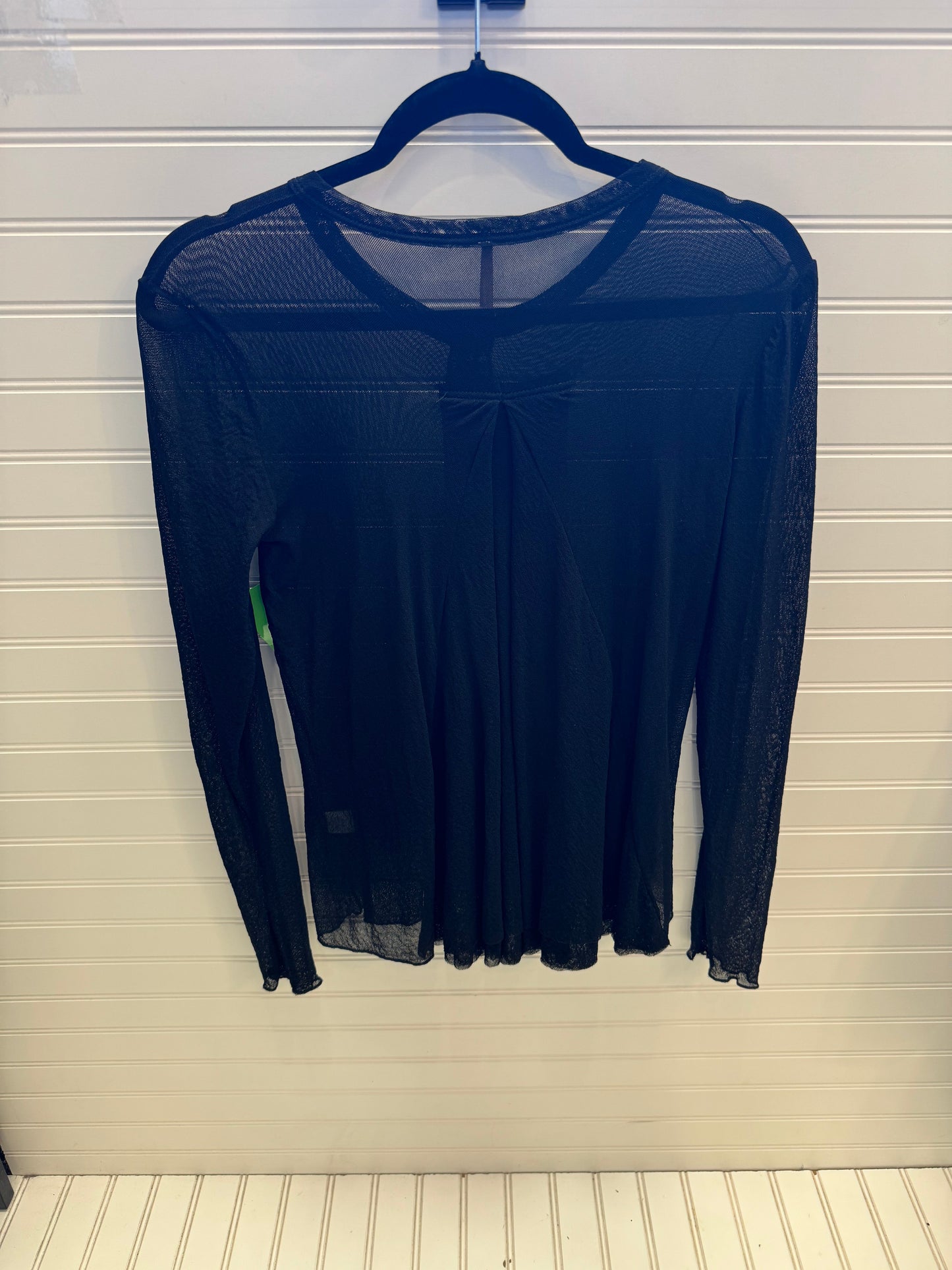 Blouse Long Sleeve By Pete  In Black, Size: M