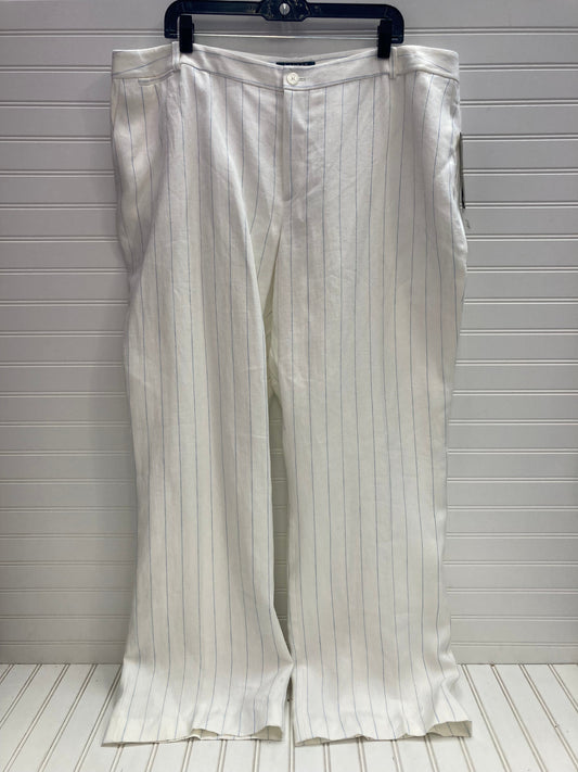 Blue & White Pants Dress Lauren By Ralph Lauren, Size 20