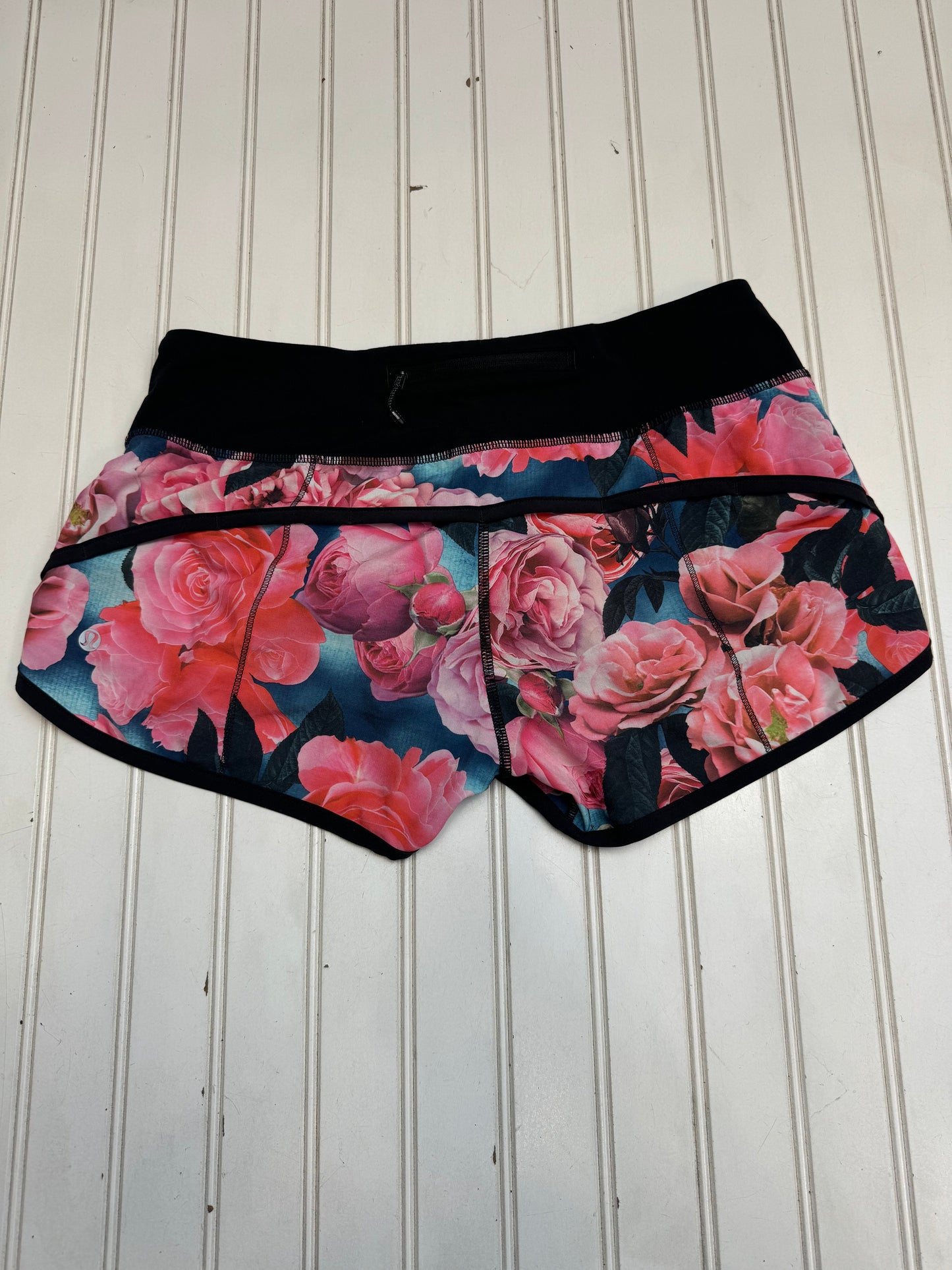 Floral Print Athletic Shorts Lululemon, Size 6