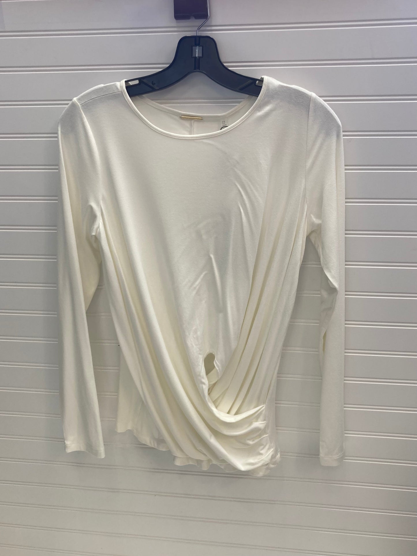 Cream Top Long Sleeve Elie Tahari, Size S