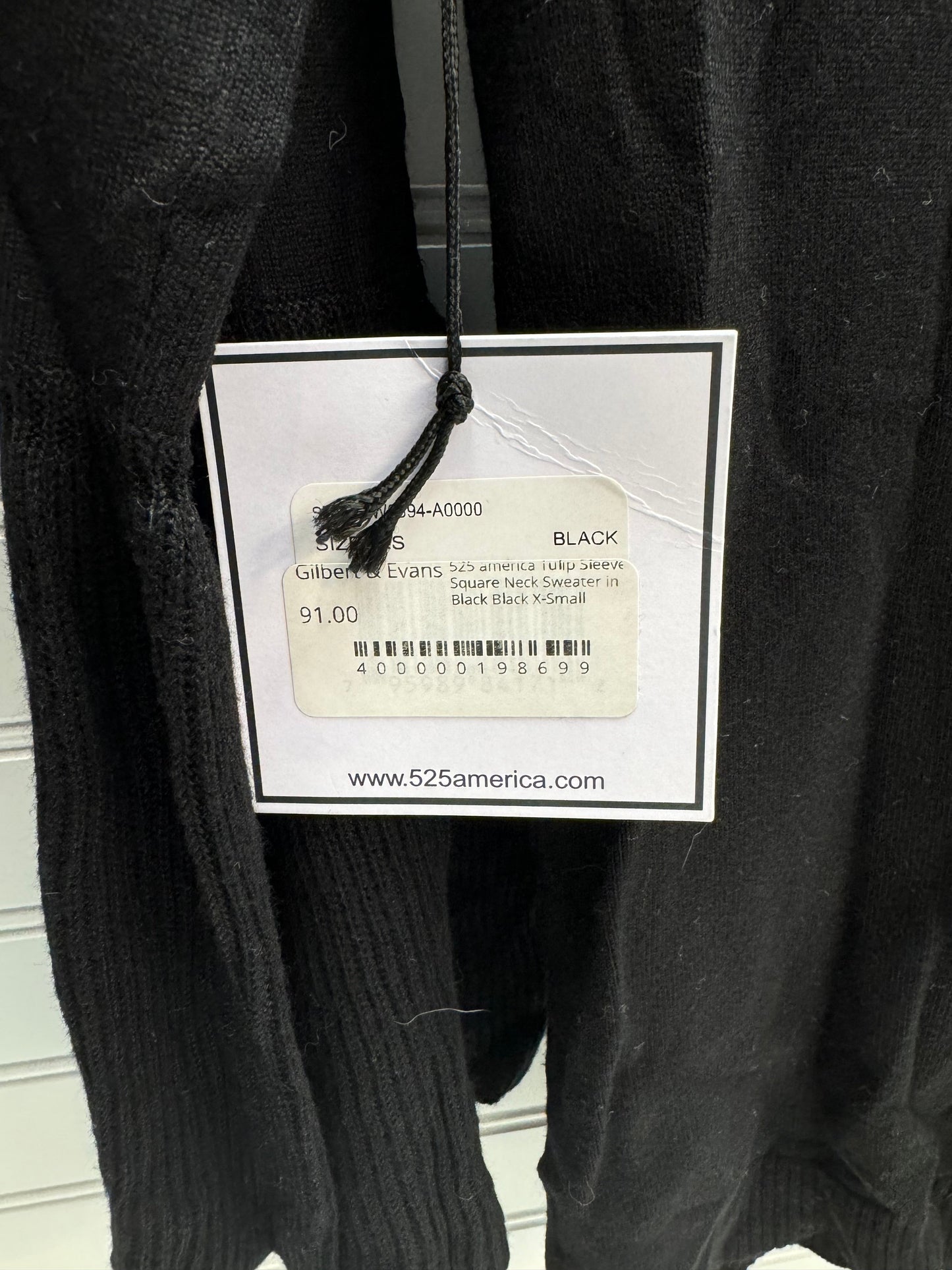 Black Sweater 525 America, Size Xs