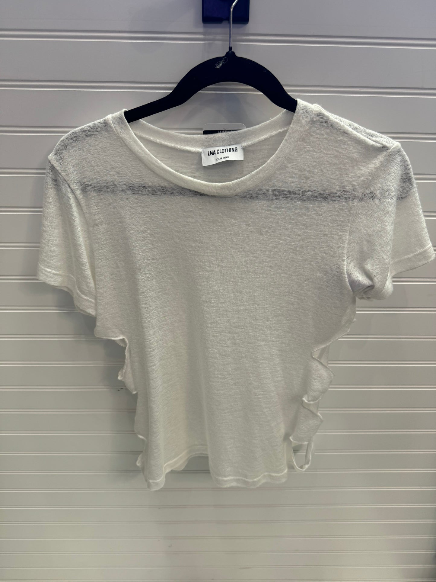 Top Short Sleeve By LNA In White, Size: Xs