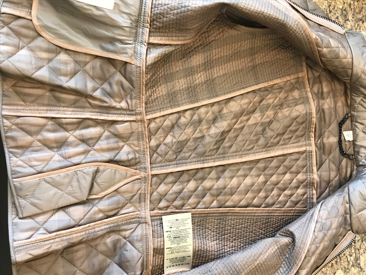 Tan Jacket Luxury Designer Burberry, Size S