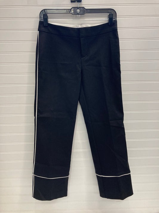 Black & White Pants Cropped Ecru, Size 2