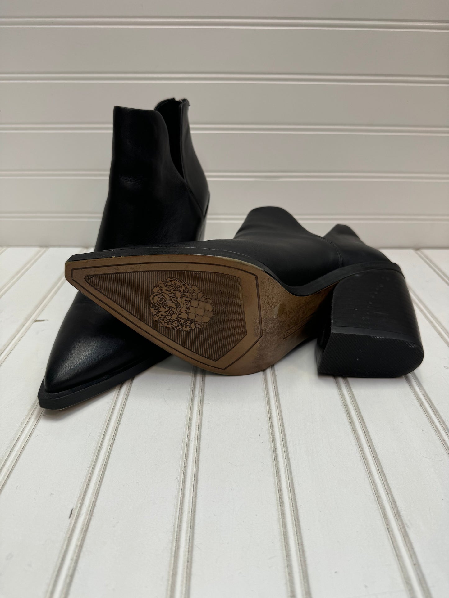 Black Boots Ankle Heels Vince Camuto, Size 8.5