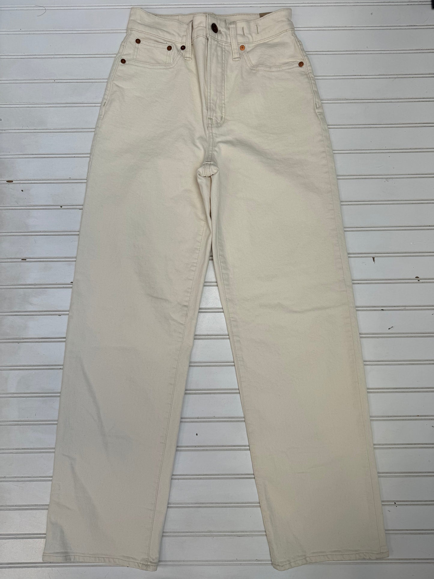 Cream Jeans Wide Leg Madewell, Size 2