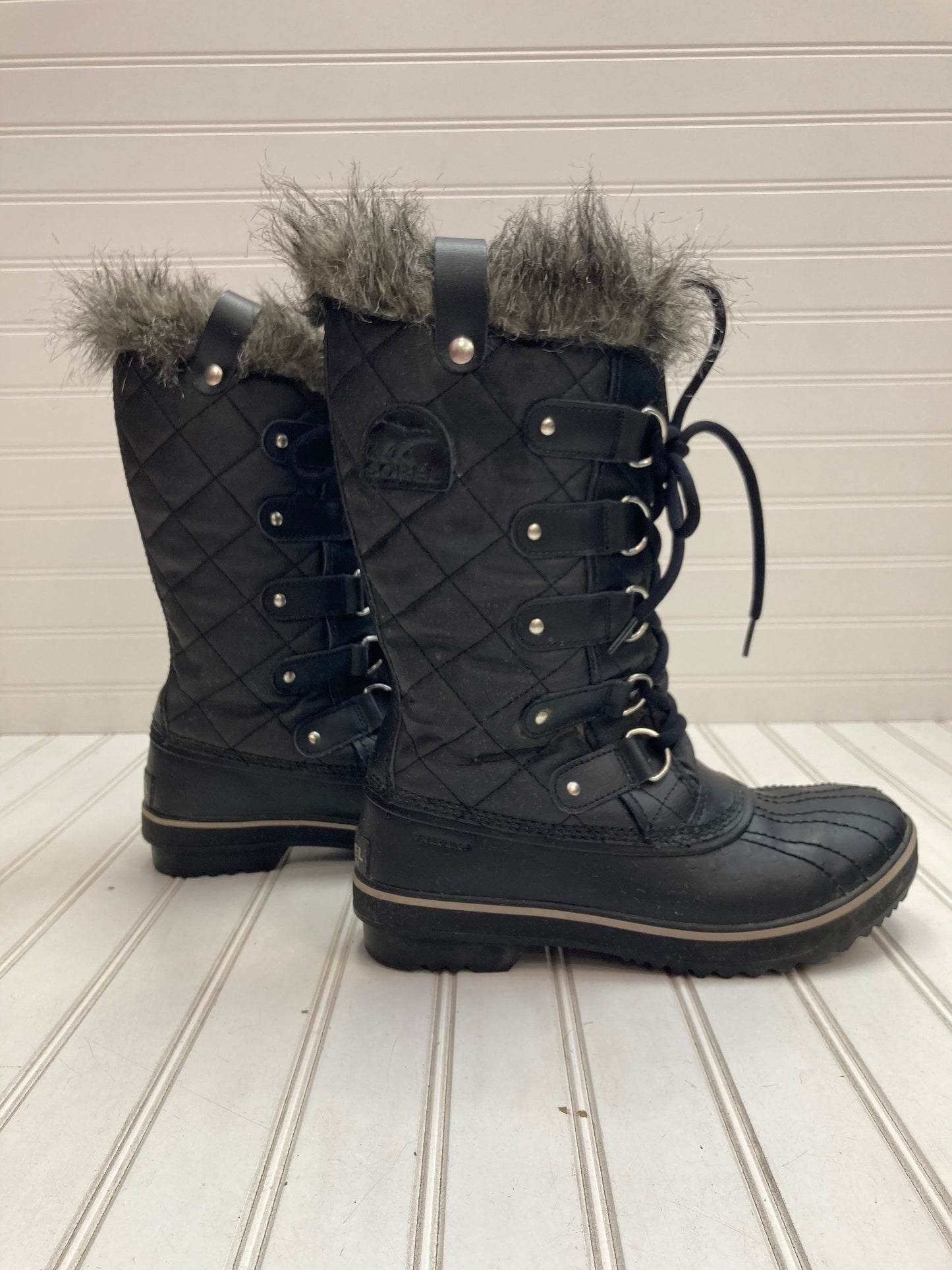 Black Boots Snow Sorel, Size 7.5