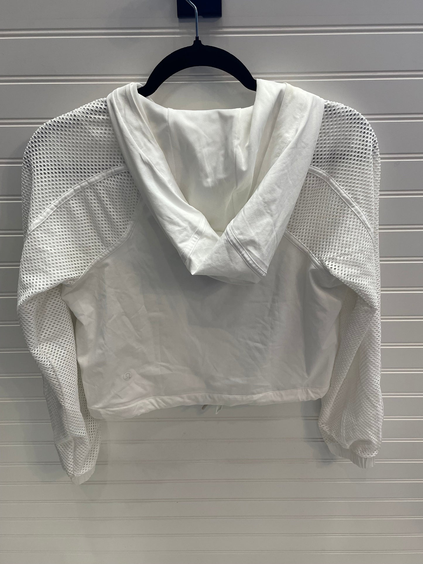 White Athletic Sweatshirt Hoodie Lululemon, Size 2