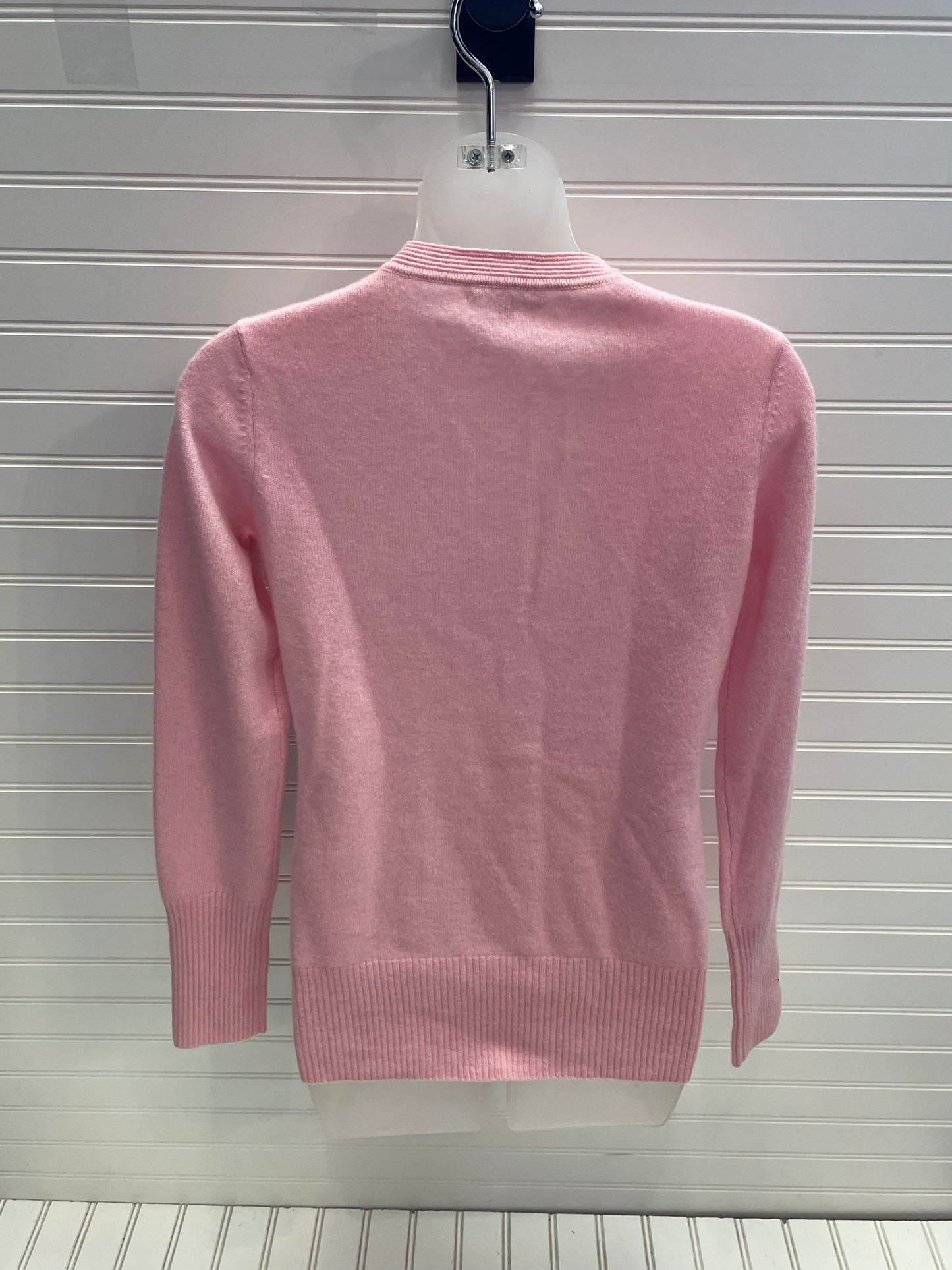 Pink Sweater Cardigan Cashmere Kier + J2, Size Xs