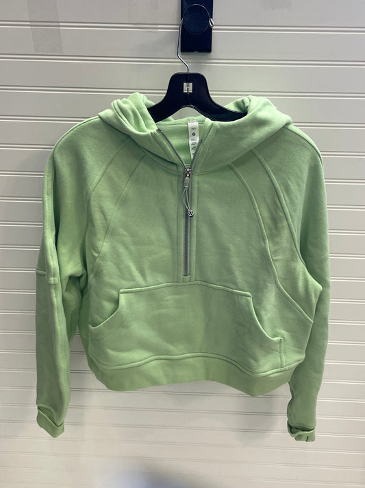 Green Athletic Sweatshirt Hoodie Lululemon, Size Xs