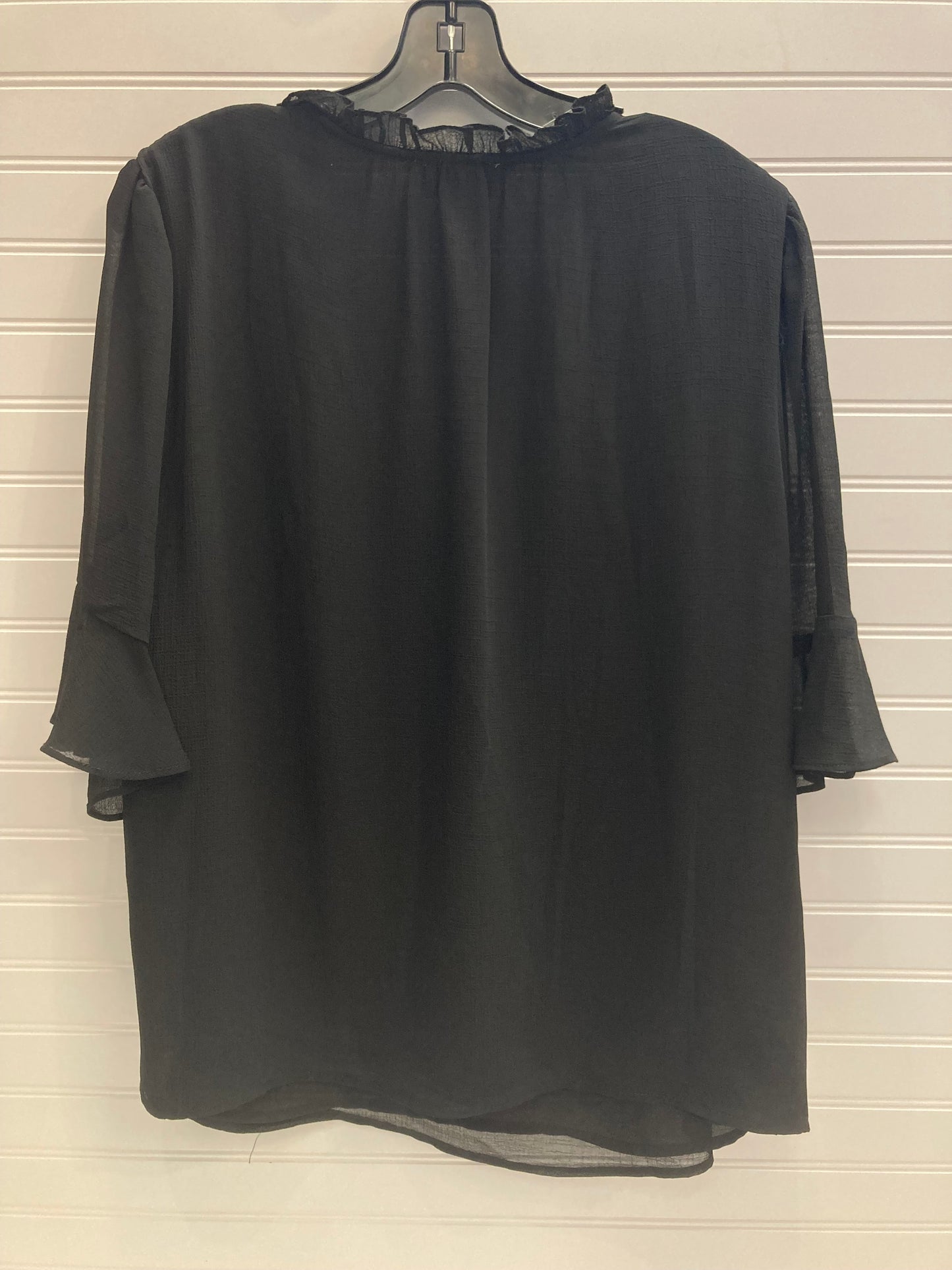 Black Top Short Sleeve Cece, Size 1x