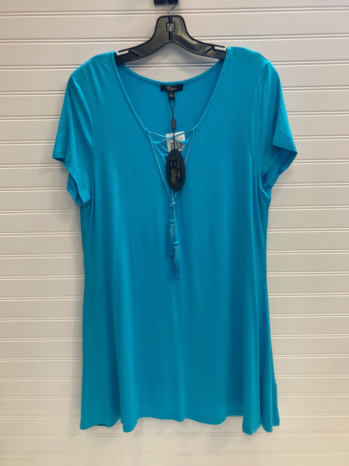 Blue Tunic Short Sleeve Cupio, Size Xl