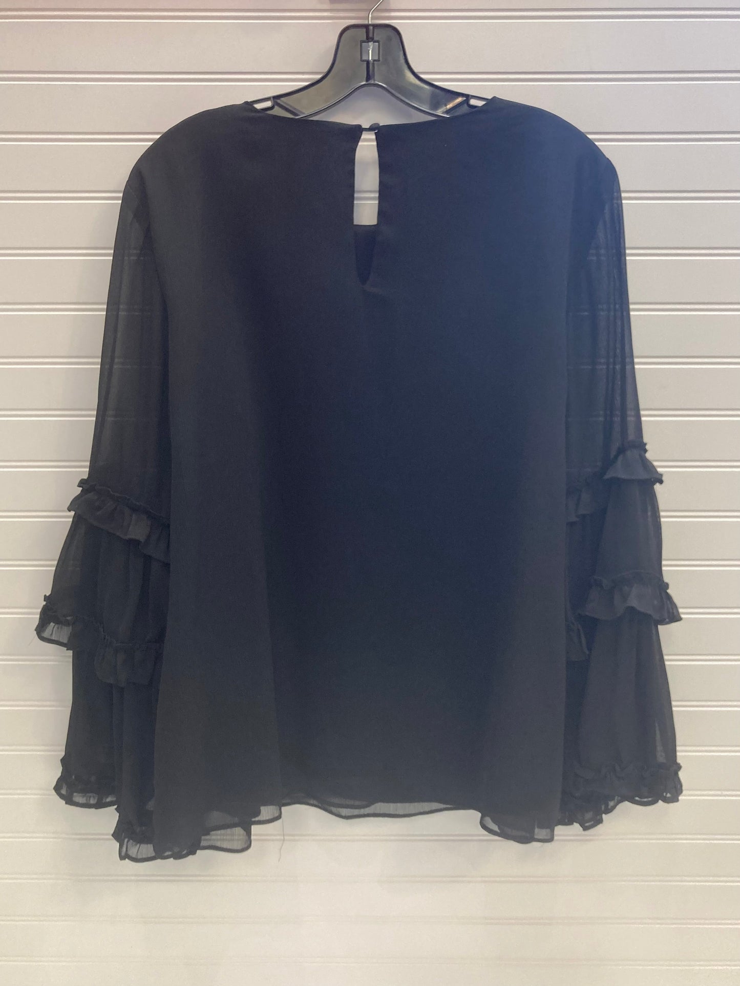 Black Top Long Sleeve Chaus, Size Xl