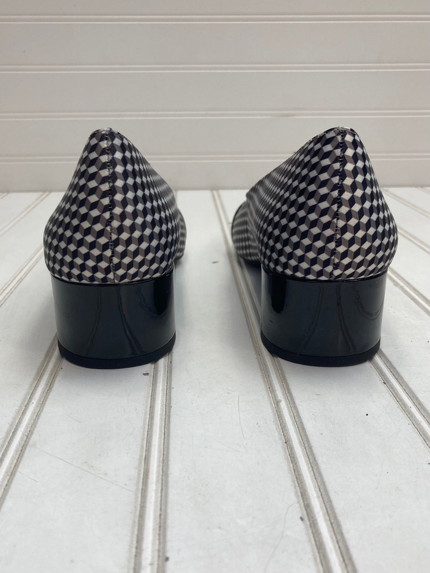 Black & White Shoes Heels Block Anne Klein, Size 8.5