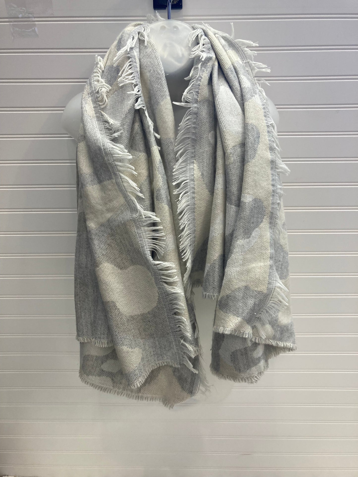 Cream & Grey Scarf Winter Anthropologie