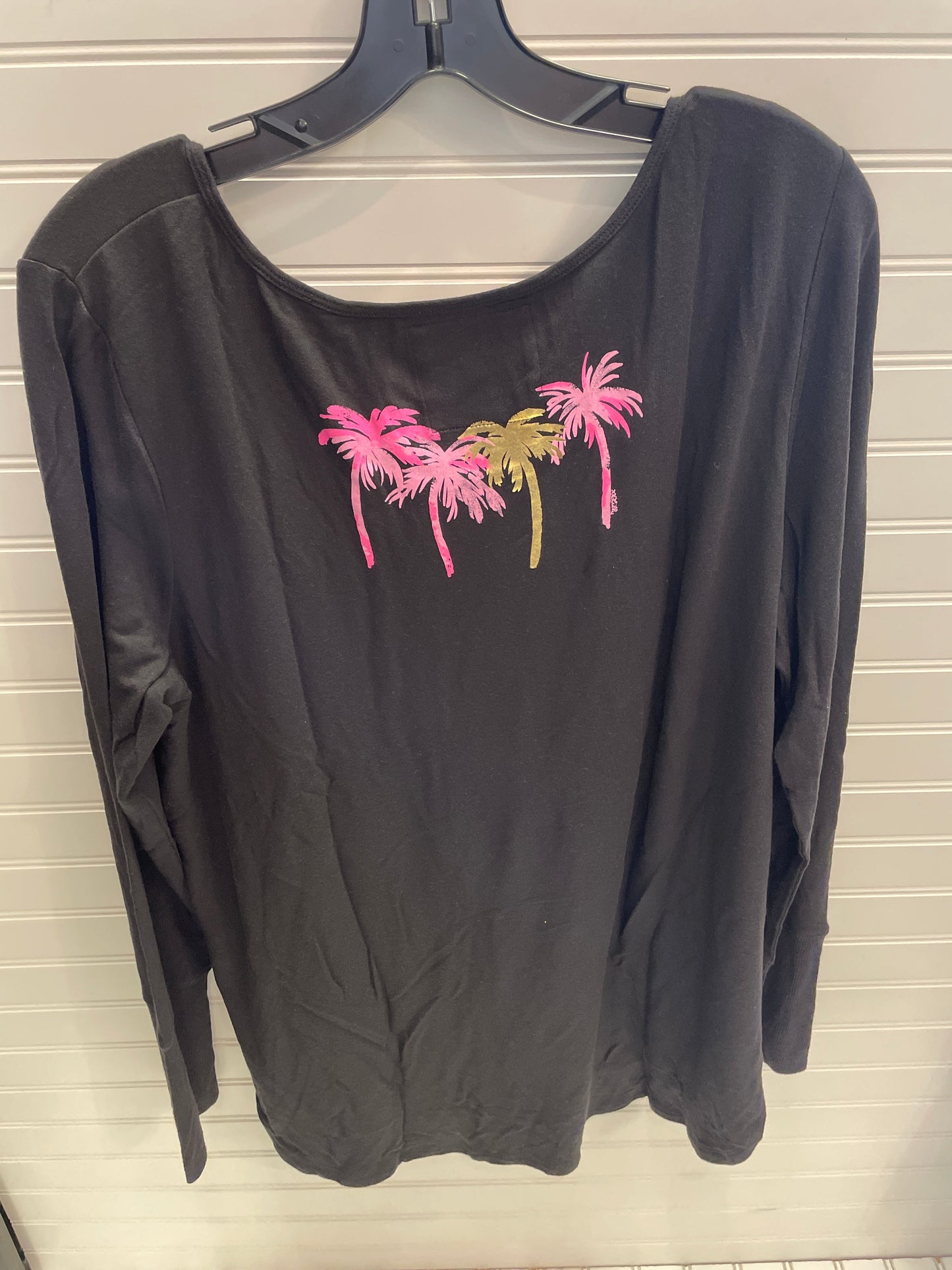 Multi-colored Top Long Sleeve Designer Lilly Pulitzer, Size Xl