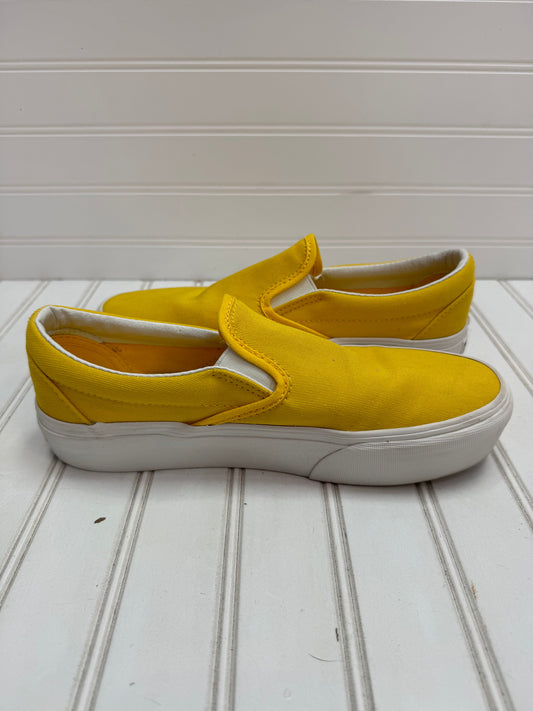 Yellow Shoes Sneakers Vans, Size 8.5