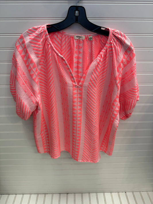 Top Short Sleeve By Dylan In Pink, Size: S