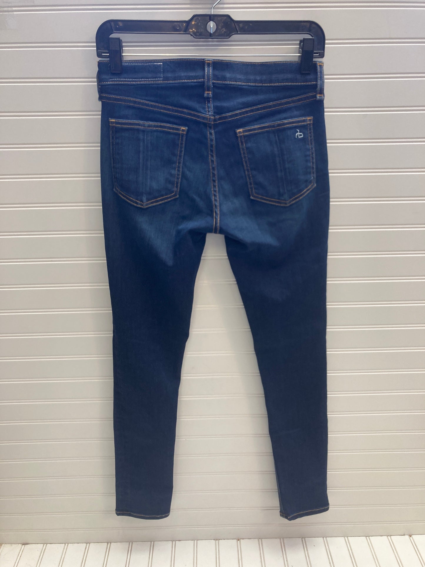 Jeans Skinny By Rag And Bone In Blue Denim, Size: 2