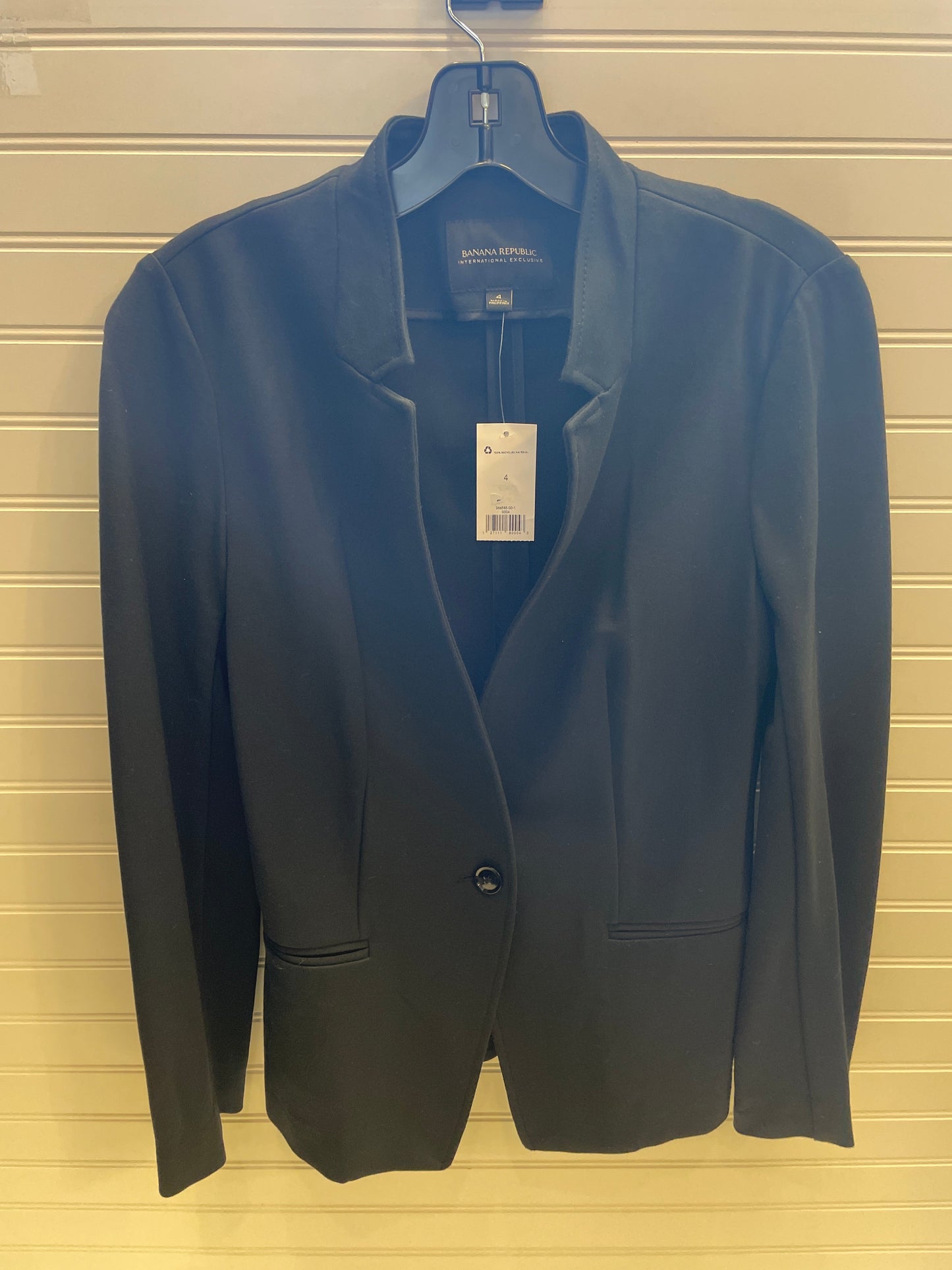 Blazer By Banana Republic In Black, Size: 4