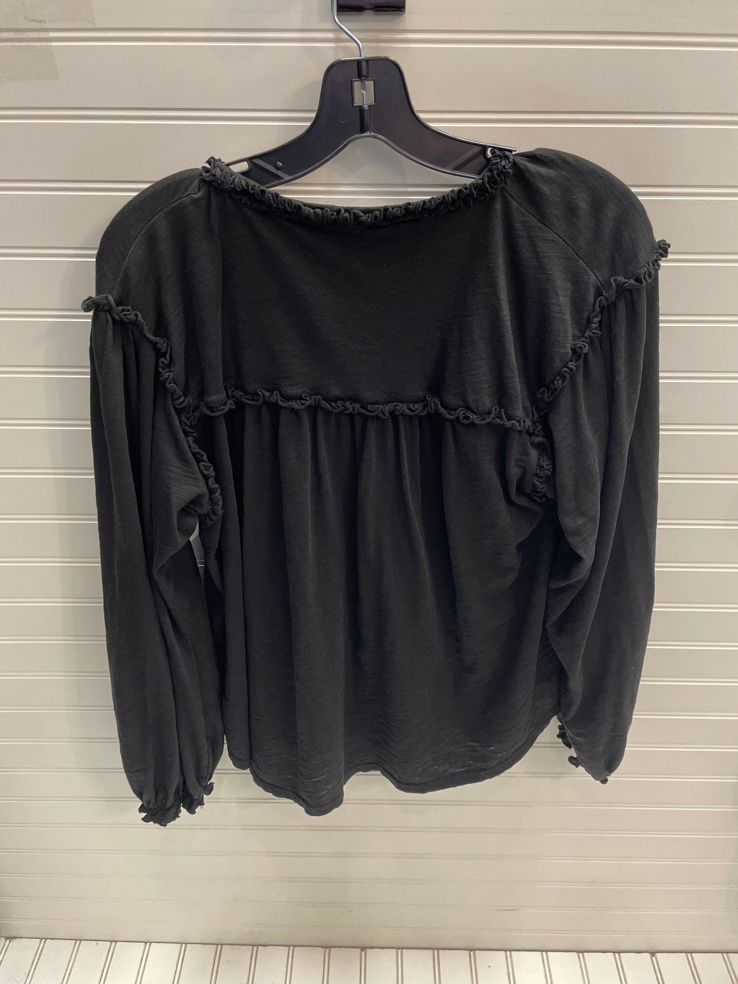 Blouse Long Sleeve By Goldie In Black, Size: L