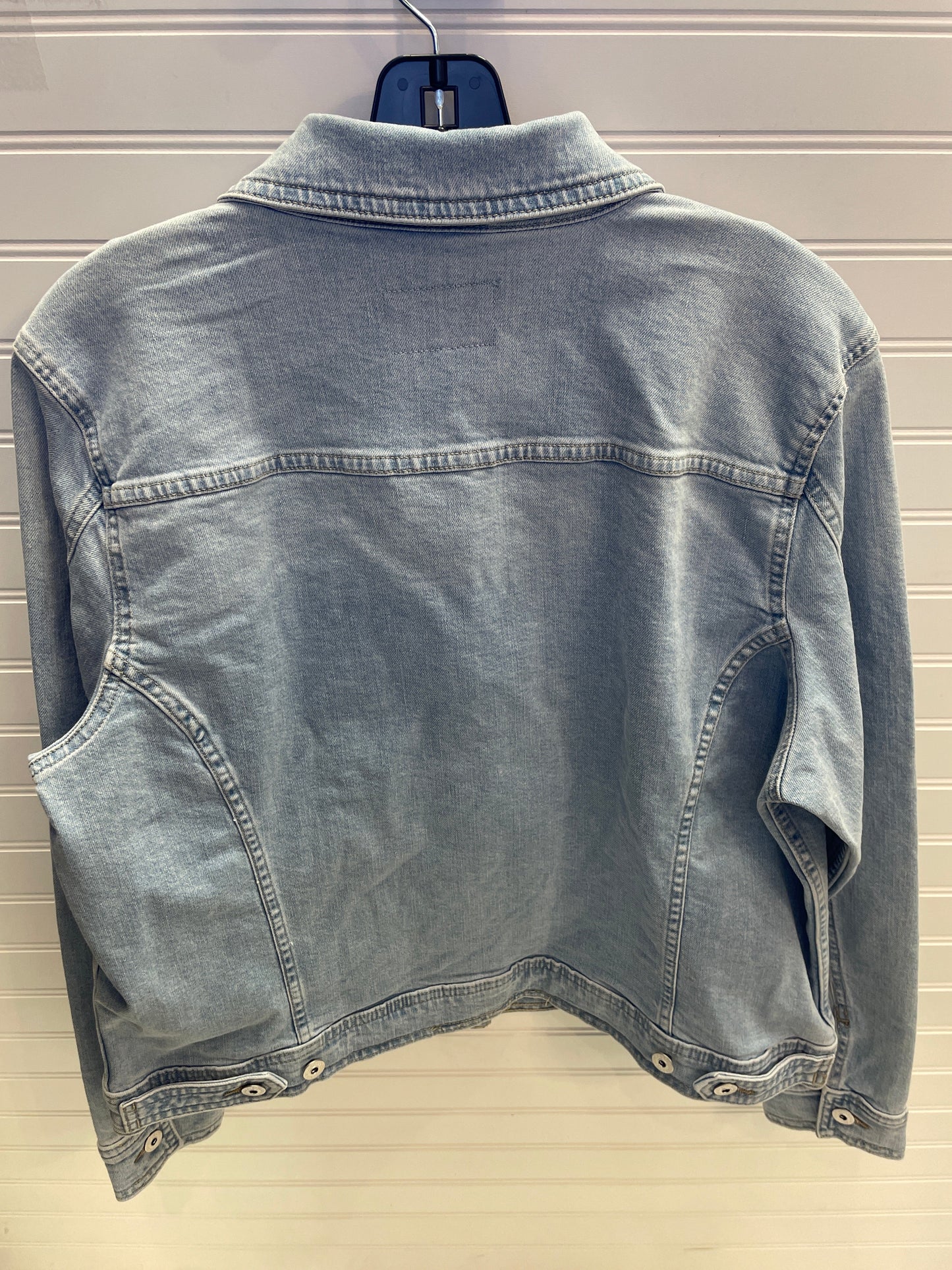 Jacket Denim By Style And Company In Blue Denim, Size: Xl