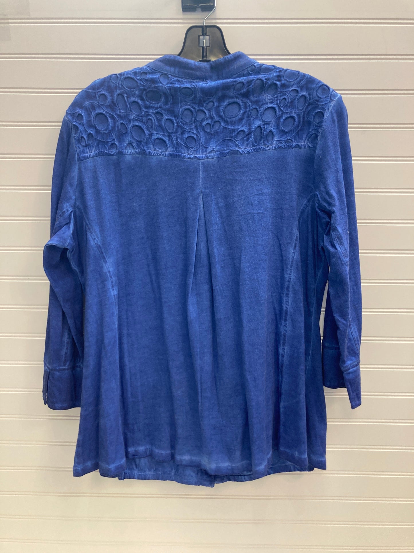 Blouse 3/4 Sleeve By Parsley & Sage In Blue, Size: M