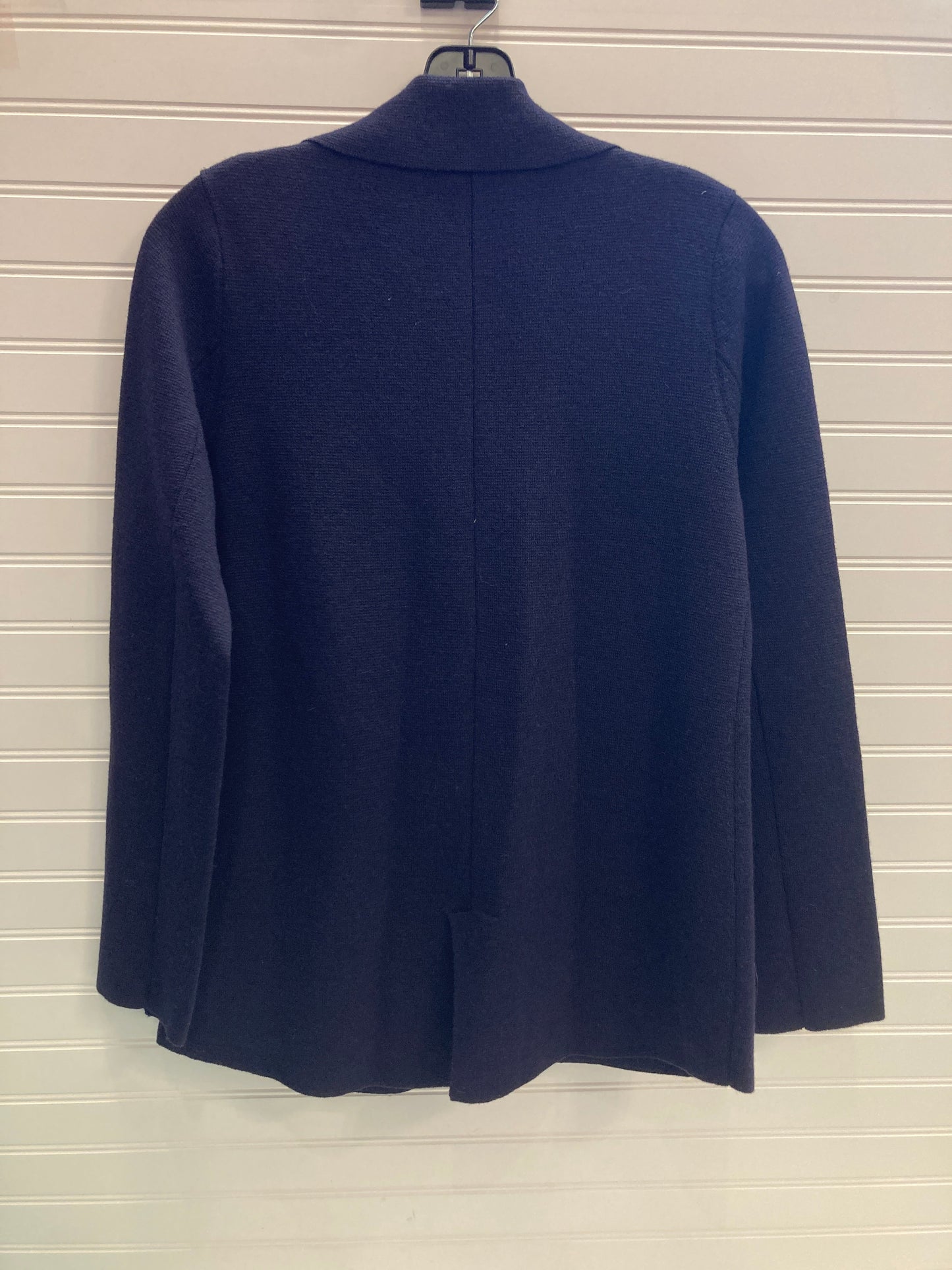 Sweater Cardigan By Eileen Fisher In Navy, Size: Xs