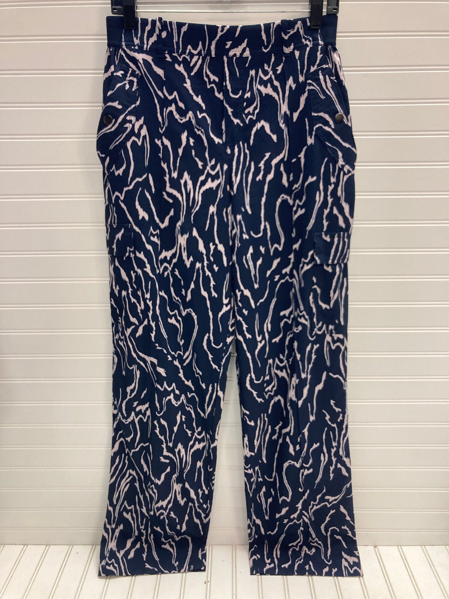 Athletic Pants By Athleta In Blue & White, Size: 8