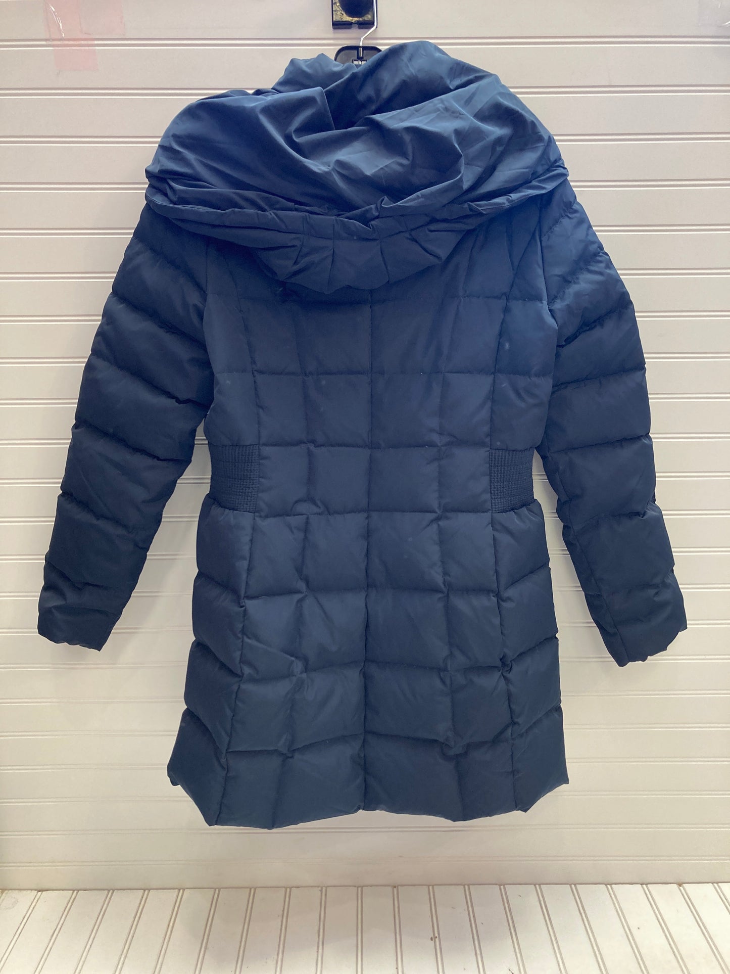 Coat Puffer & Quilted By Cole-haan In Navy, Size: M