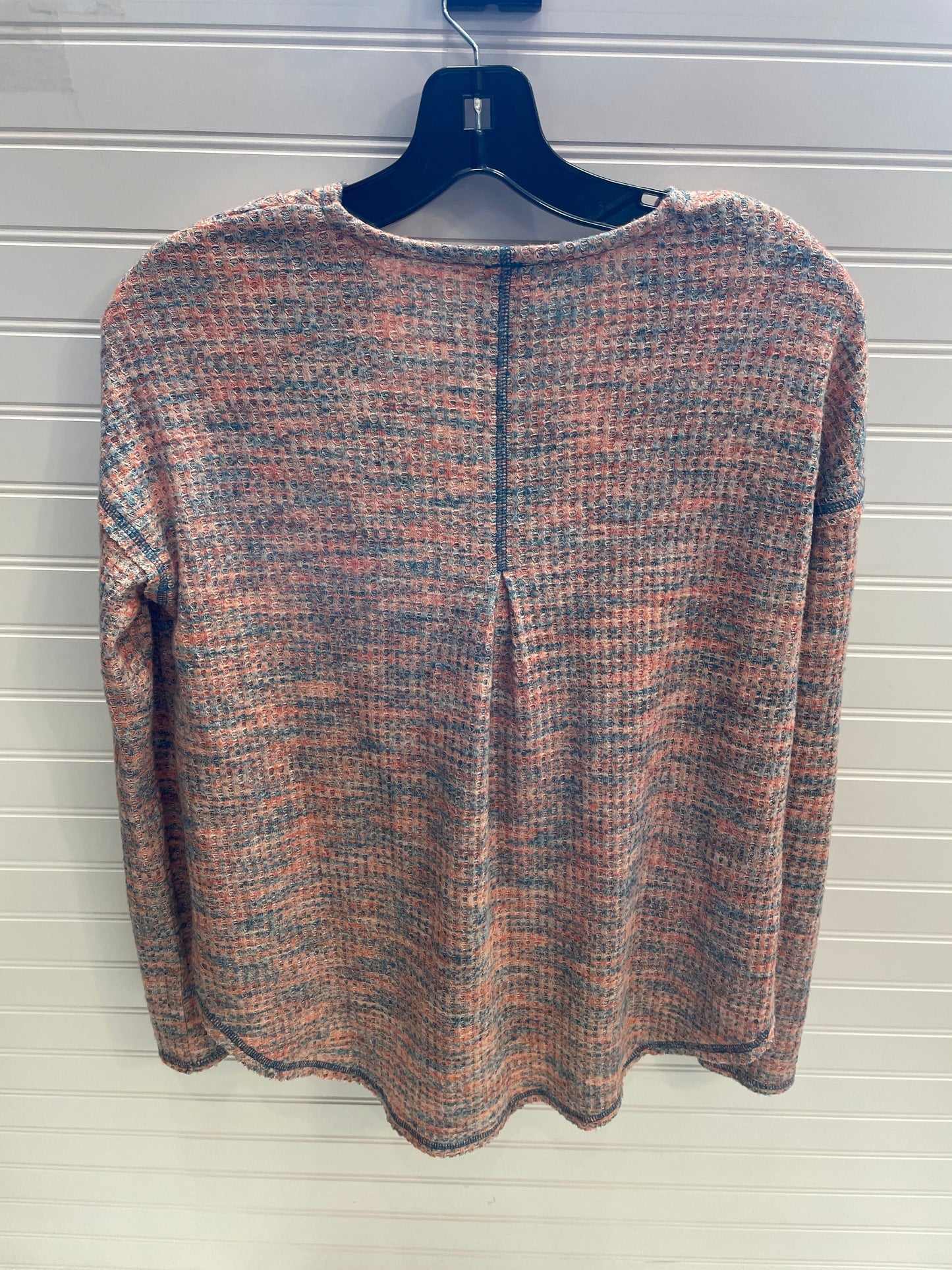 Top Long Sleeve By Free People In Blue & Orange, Size: Xs