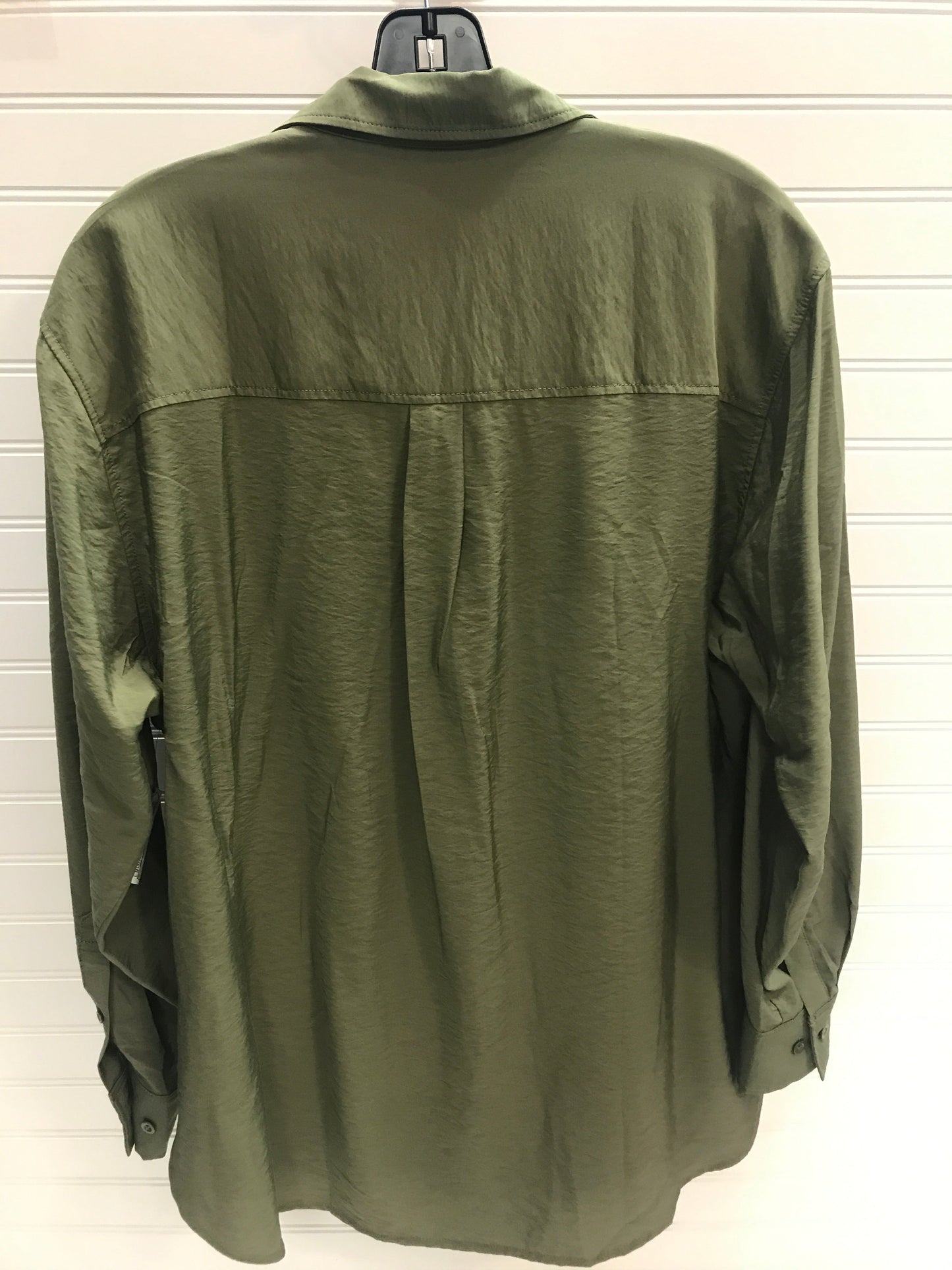 Blouse Long Sleeve By Gap In Green, Size: S