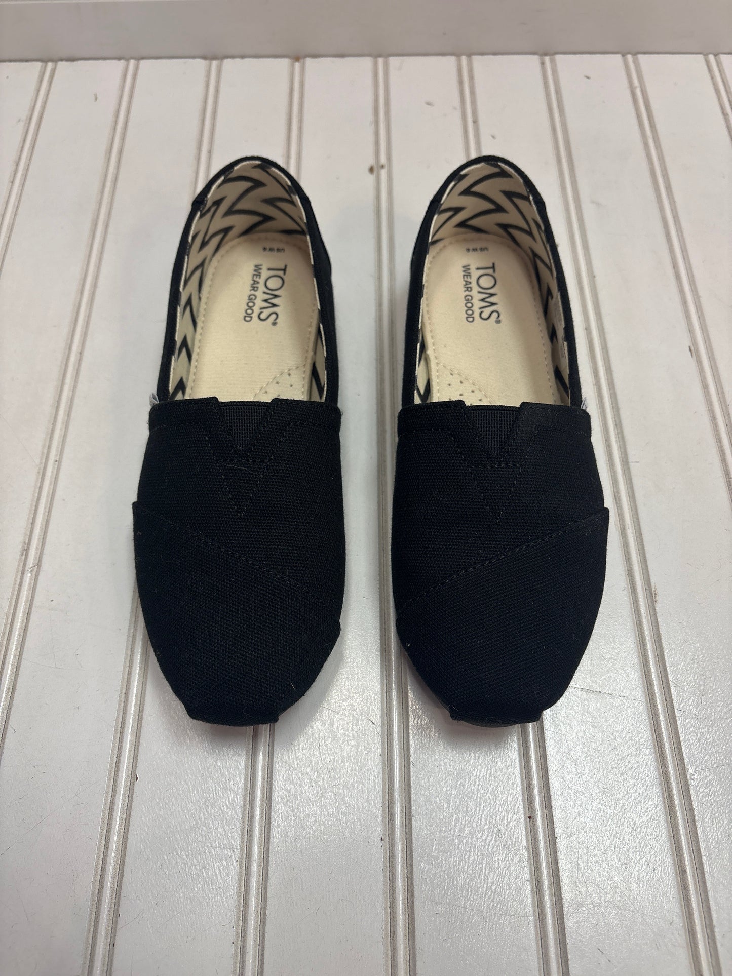 Shoes Flats By Toms In Black, Size: 6