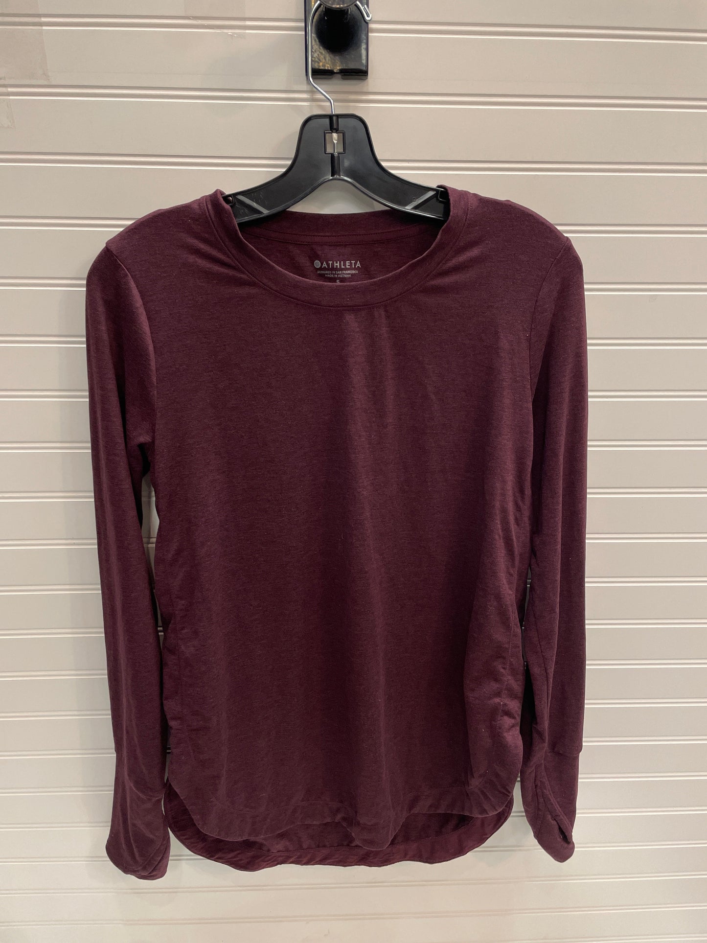 Athletic Top Long Sleeve Crewneck By Athleta In Red, Size: S