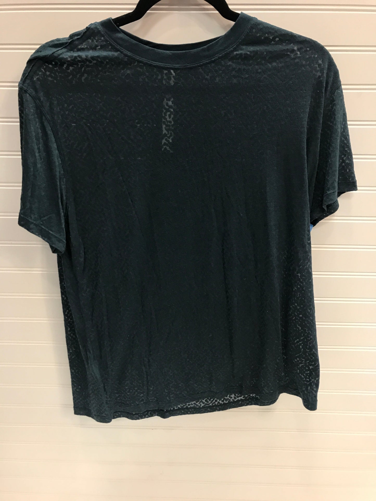 Athletic Top Short Sleeve By Lululemon In Teal, Size: 6