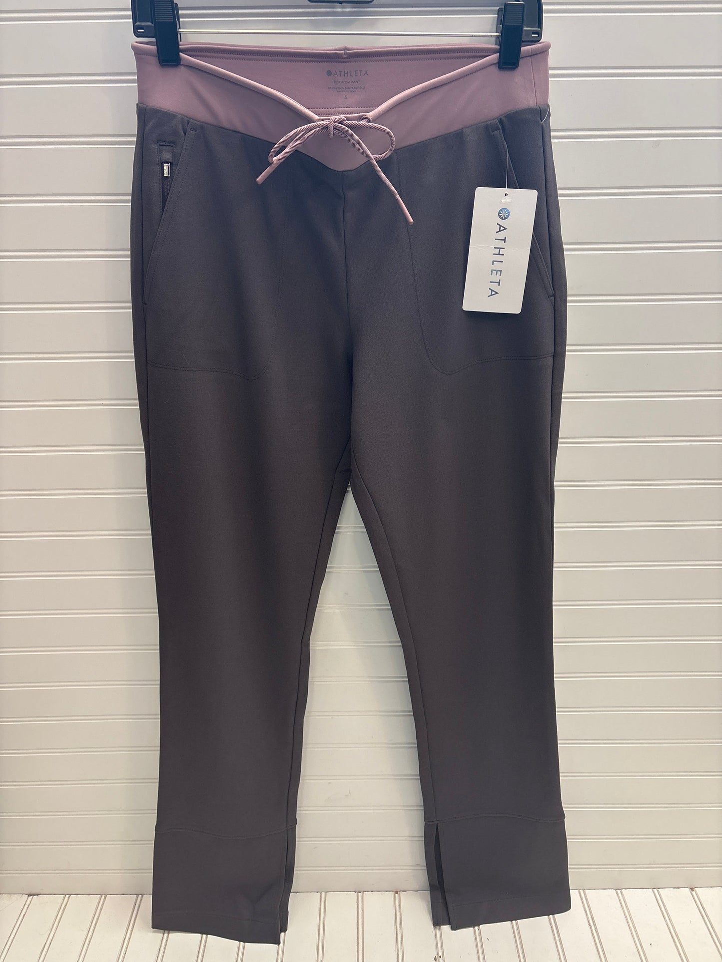 Athletic Pants By Athleta In Grey & Pink, Size: S